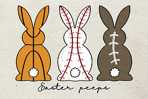 Cute Bunny Peeps Collections set
