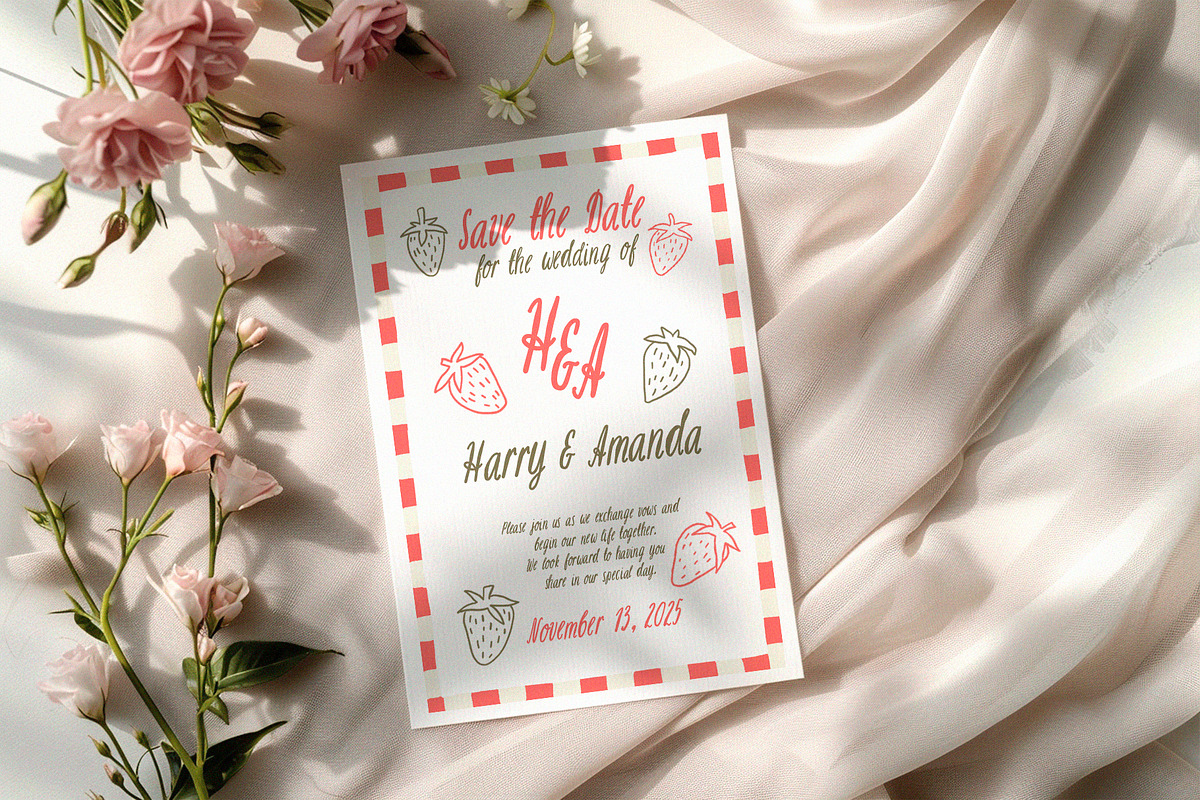 Dreamy Amore Whimsical Font, a Handwritten Font by AnMark (Photo 5 of 11)