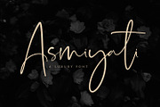 Asmiyati | A Luxury Script Font, a Script Font by Graphicfresh (Thumbnail 1 of 7)