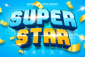 Super Star Editable Text Effect