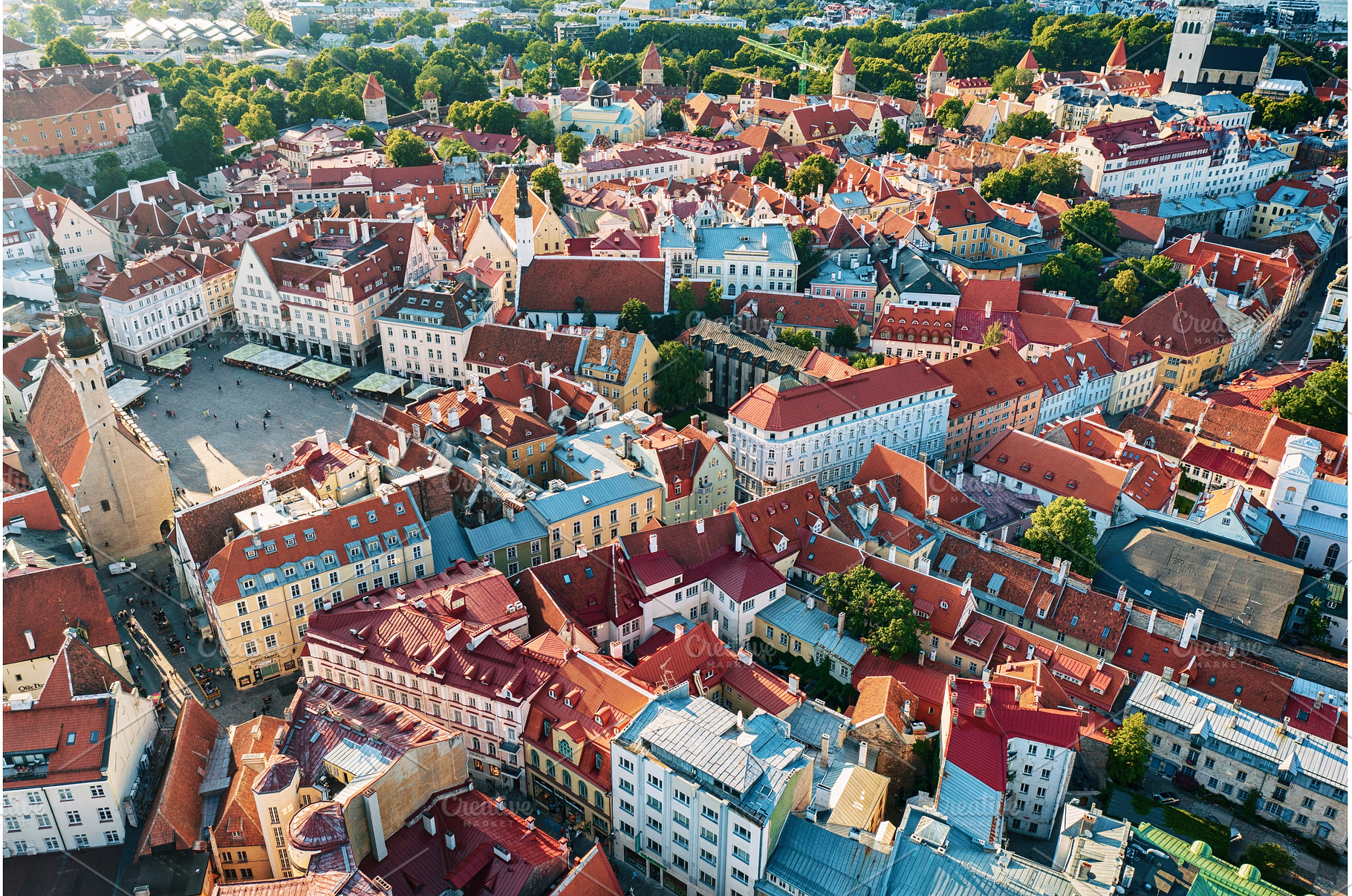 Aerial View of Tallinn, an Architecture Photo by Nature and travel