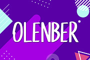 Olenber Font, a Sans Serif Font by Indotitas (Thumbnail 1 of 6)