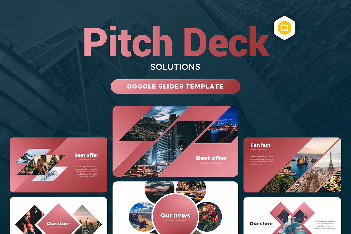 Pitch Deck Minimal Solutions, a Presentation Template by Evgeny Bagro (Photo 1 of 7)