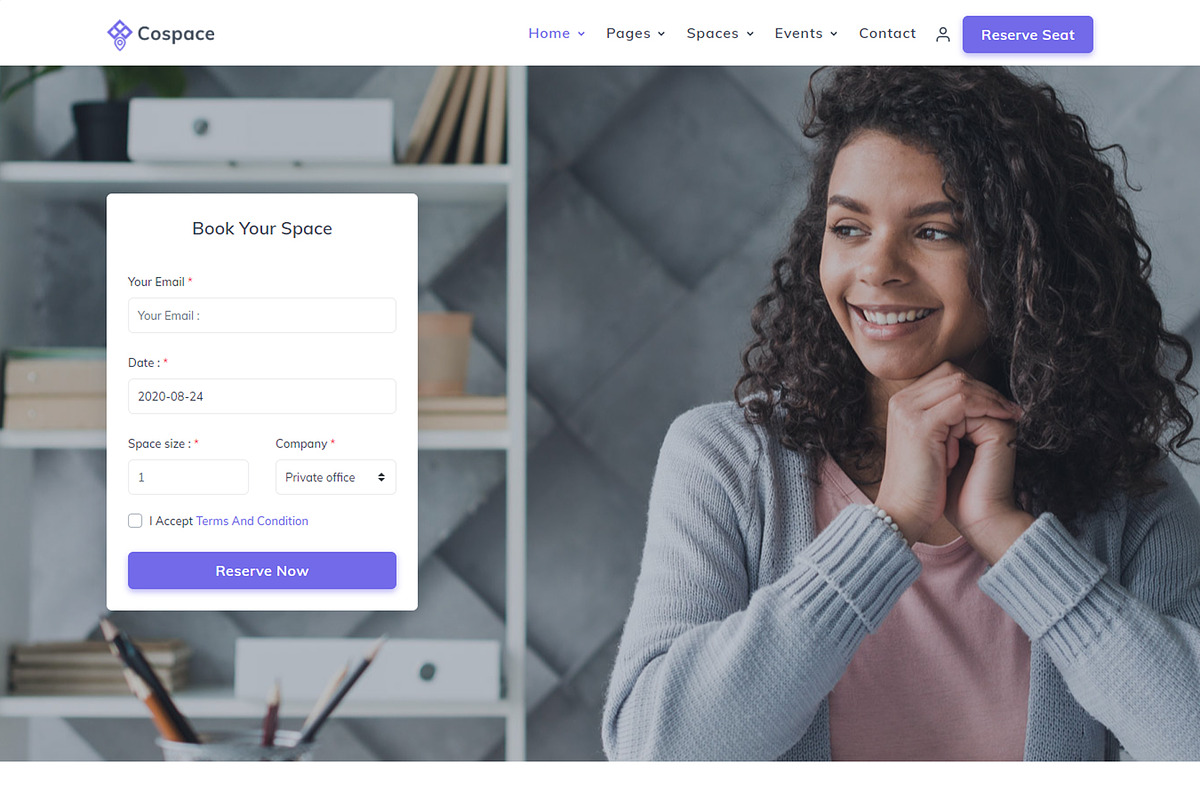 Cospace - Coworking Template, a Bootstrap Template by shreethemes (Photo 5 of 5)