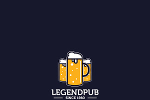 Legend Pub Logo Template