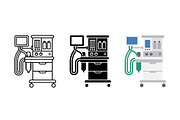Anesthesia Machine Medical Vector, an Object Graphic by Artonix (Thumbnail 2 of 3)