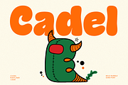 Cadel - Cute Groovy Bubble Font, a Sans Serif Font by Font Liner (Thumbnail 1 of 10)