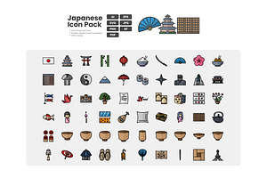Japanese Icon Pack, a Duotone Icon by erifqizeicon