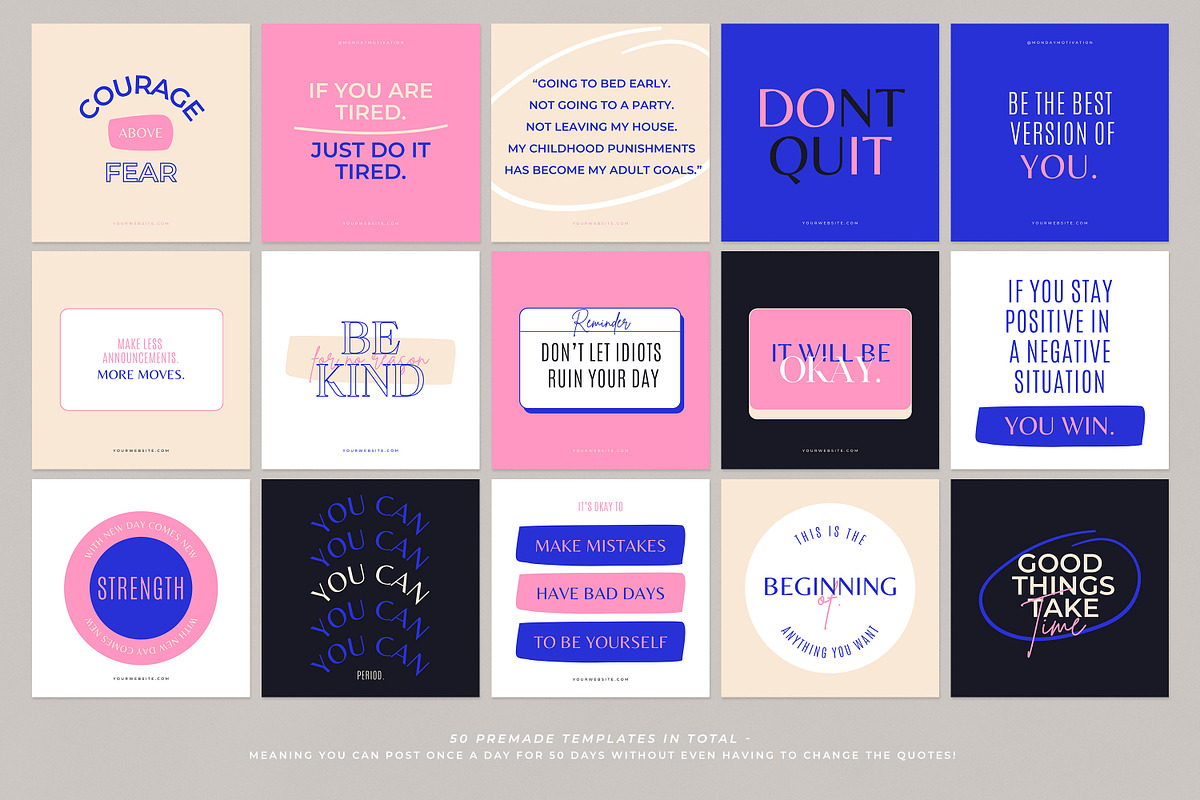 Instagram Quote Bundle CANVA, a Social Media Template by AndrewPixel (Photo 5 of 12)