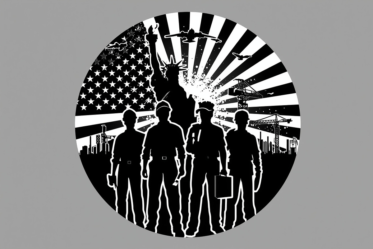 Nation Builder Silhouette Set, an Illustration by yasushie (Photo 7 of 20)