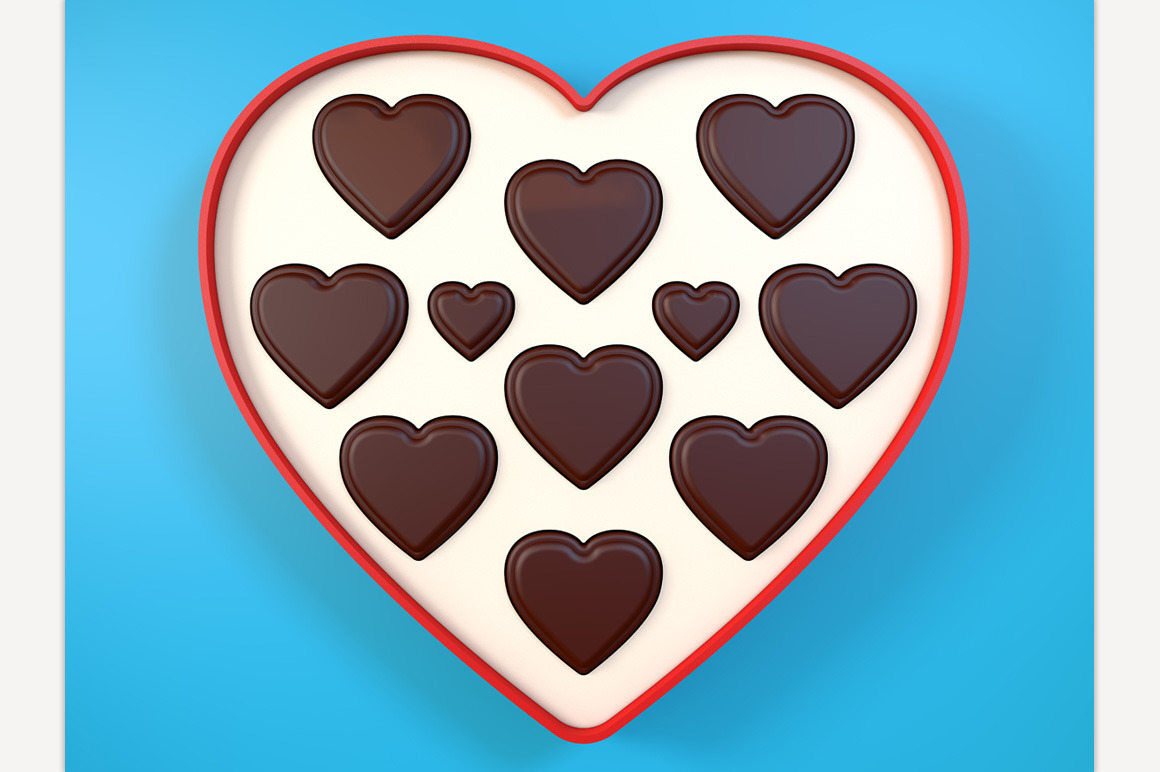 Heart shaped gift box | Food Illustrations ~ Creative Market