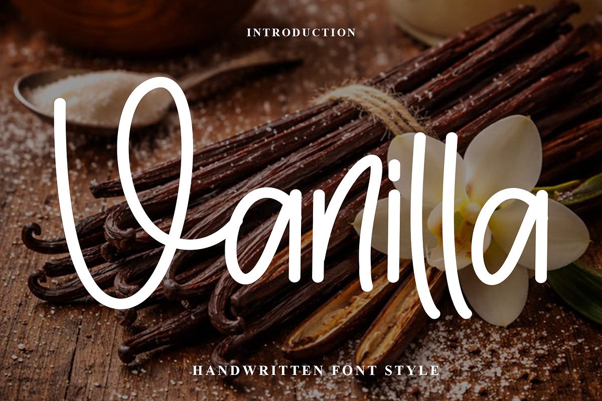 Vanilla, a Handwritten Font by InermediaSTUDIO (Photo 1 of 6)