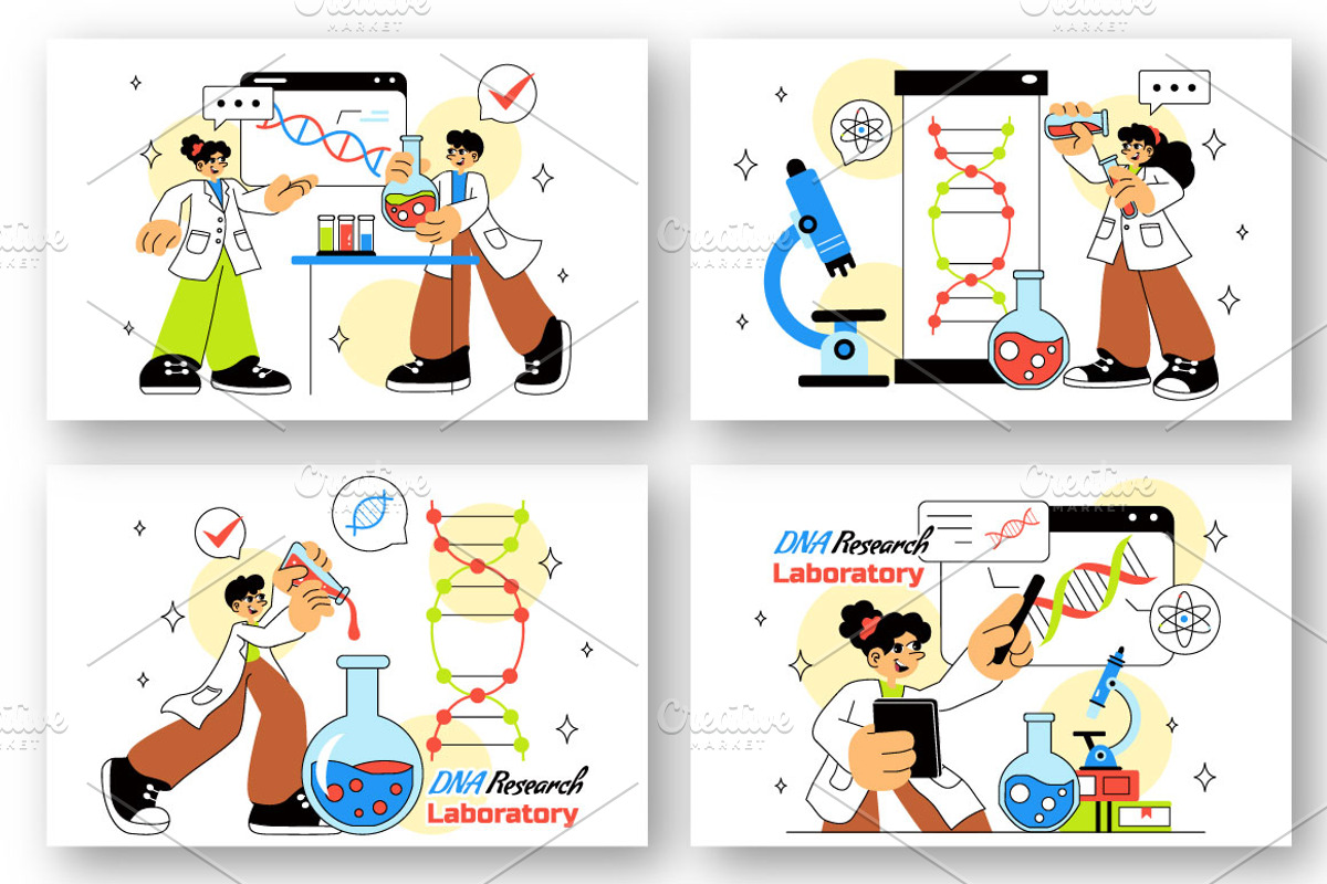 10 DNA Research Laboratory, a Healthcare Illustration by denayunebgt (Photo 3 of 4)