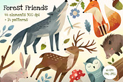 Forest Animals. Woodland Collection, an Animal Illustration by Hanna's ArtLab (Thumbnail 1 of 4)