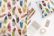 Feathers. Patterns, a Pattern Graphic by helgascandinavus (Thumbnail 5 of 6)