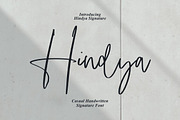 Hindya - Handwritten Signature, a Handwritten Font by tebaltipislab (Thumbnail 1 of 9)