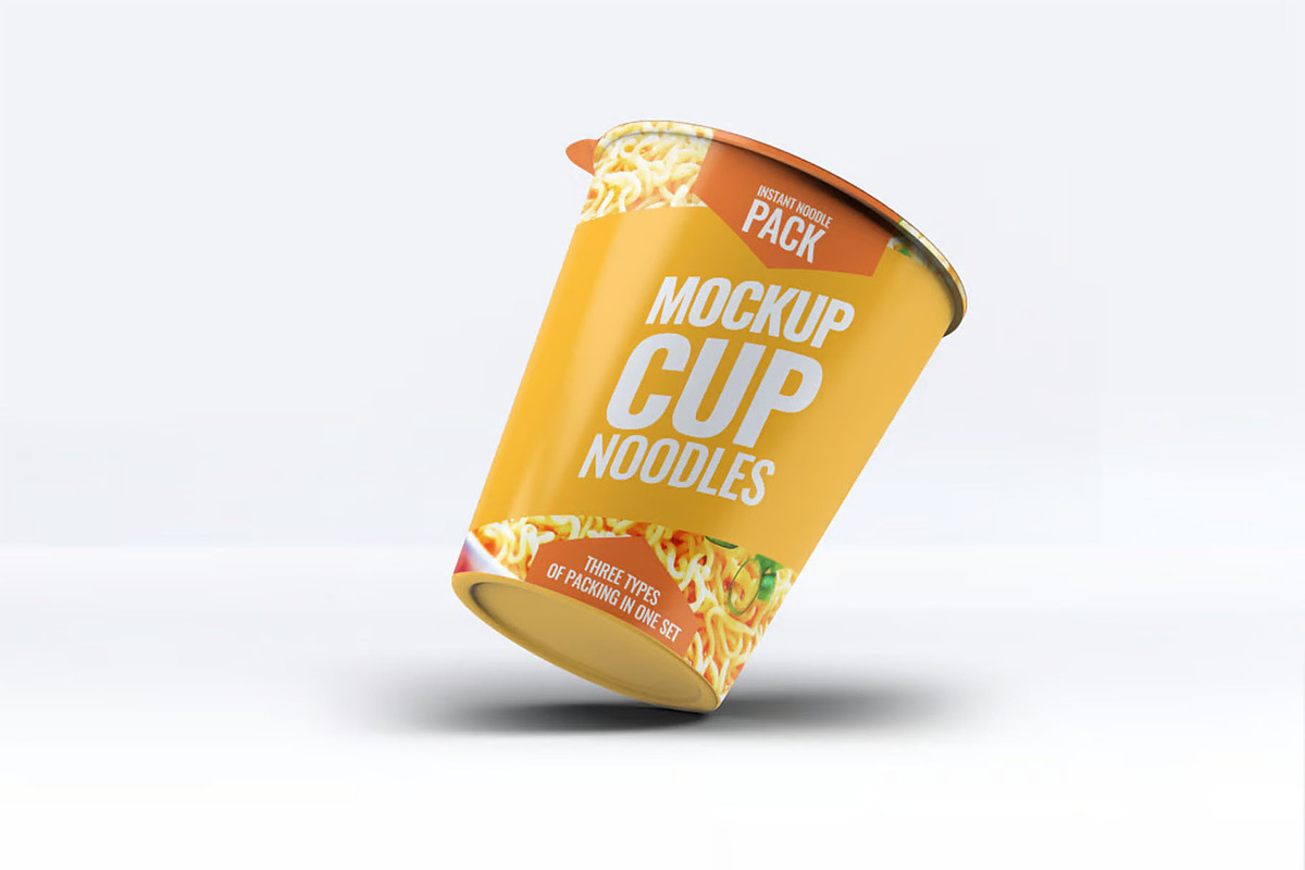 Instant Food Cup Mock-Up, a Cups & Container Mockup by DesignRushMarket (Photo 2 of 7)