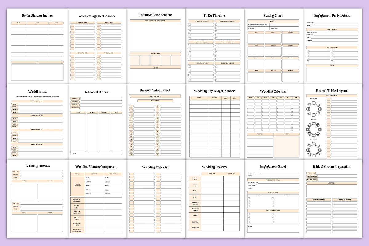 2025-26 Wedding Planner, a Stationery Template by Designmela01 (Photo 4 of 4)