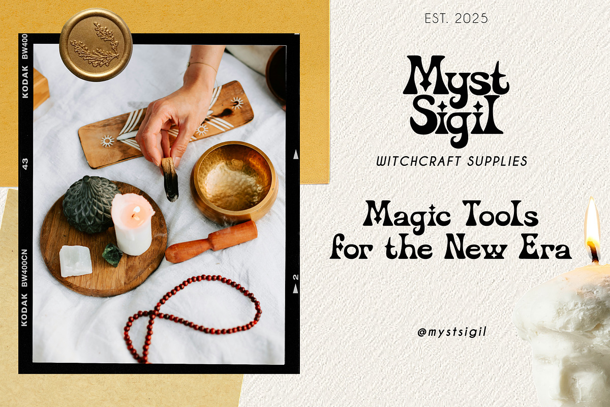 Mysterion Bohemian Mystical Serif, a Serif Font by Struvictory.art (Photo 6 of 9)