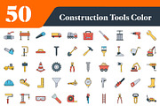 Construction Tools Color Icons, an Outline Icon by EllaMaiyaali (Thumbnail 2 of 3)
