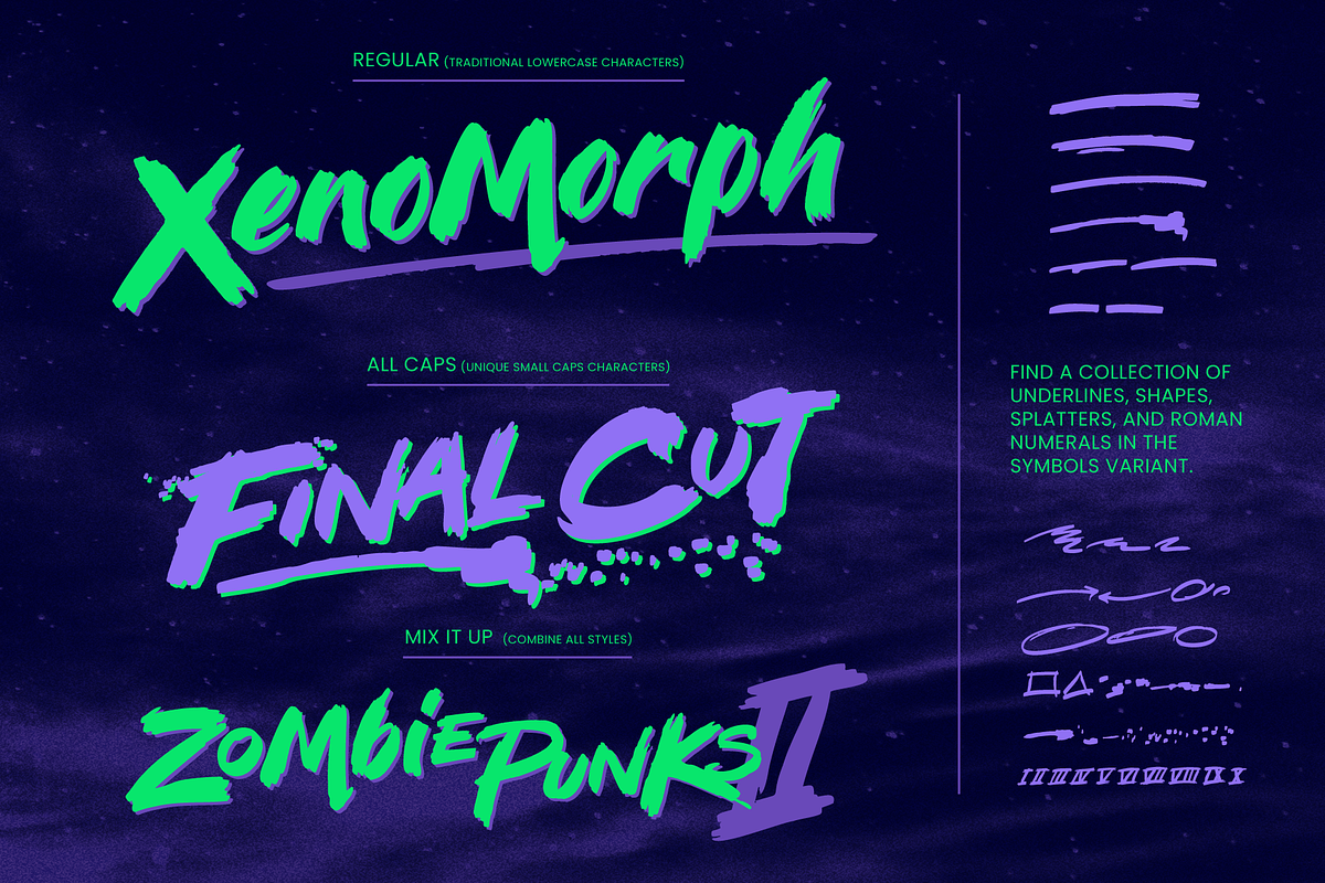 More Brains! Retro Horror Font, a Handwritten Font by Wingsart Studio (Photo 4 of 14)