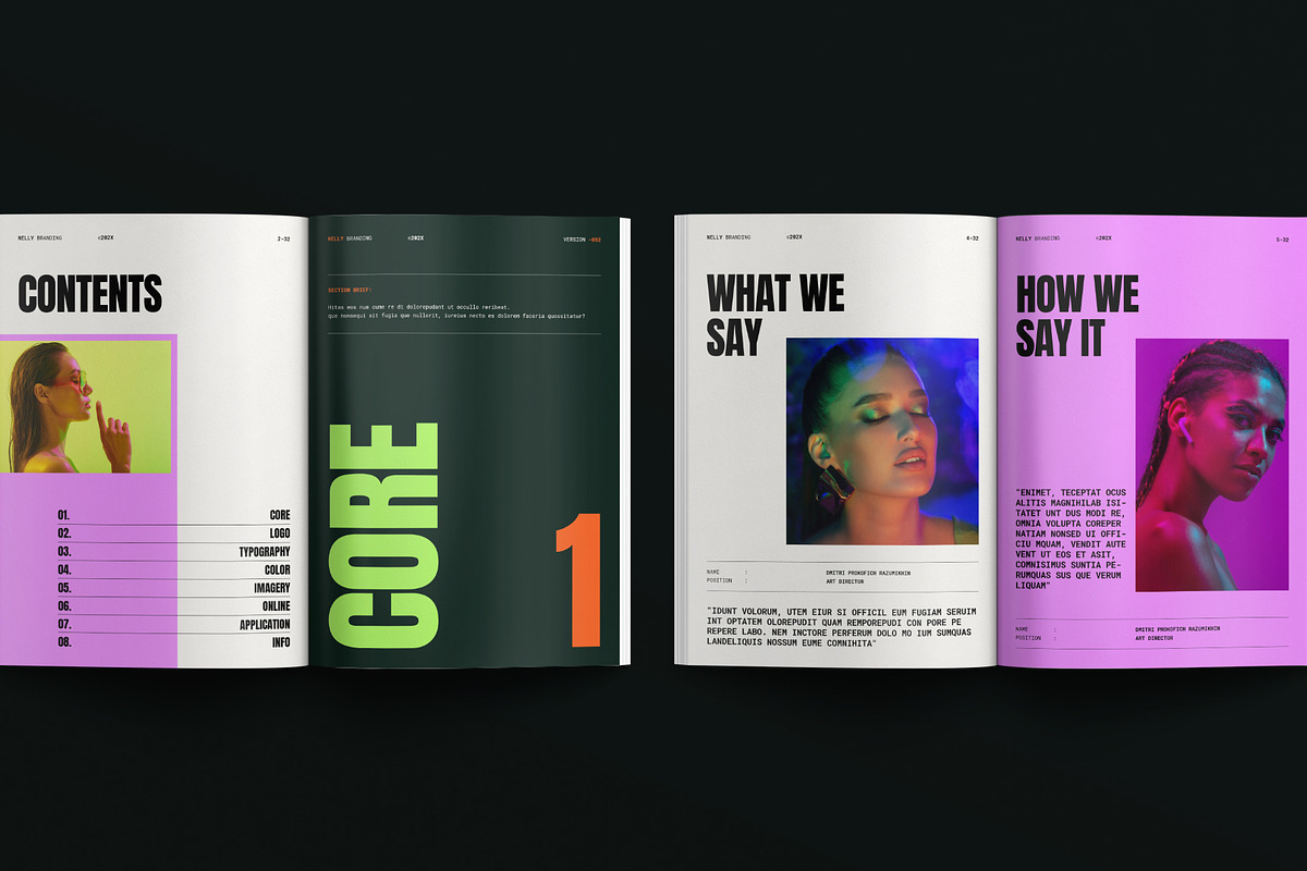 Creative Brand Identity Guidelines, a Brochure Template by E-Type (Photo 3 of 12)
