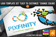 Pixel Dots Endless Infinity Logo, a Branding & Logo Template by joyologo (Thumbnail 1 of 5)