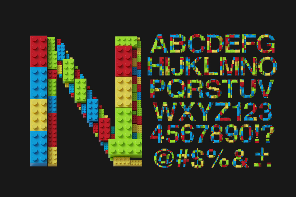 3 Lego Fonts, a Font by Handmadefont (Photo 16 of 18)