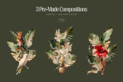 Tropical - watercolor illustrations, a Decorative Illustration by AI Crafted Magnolia (Thumbnail 5 of 13)