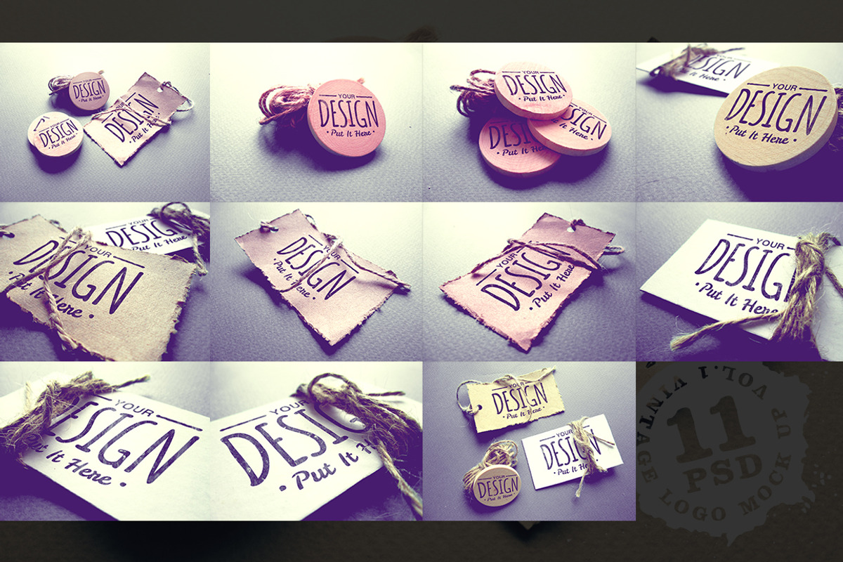 Vintage Logo Mock Up Set Volume 1, a Product Mockup by Yusof Mining (Photo 4 of 5)