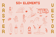 Hawaiian Graphic clipart bundle, a Person Illustration by Lisa Mill (Thumbnail 3 of 9)