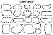 Abstract Speech Bubbles Cutout Shape, an Object Graphic by Le.nart (Thumbnail 7 of 7)