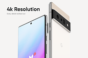 12 Google Pixel 6 Pro Mockups, an Android Mockup by 360 Mockups (Thumbnail 2 of 8)