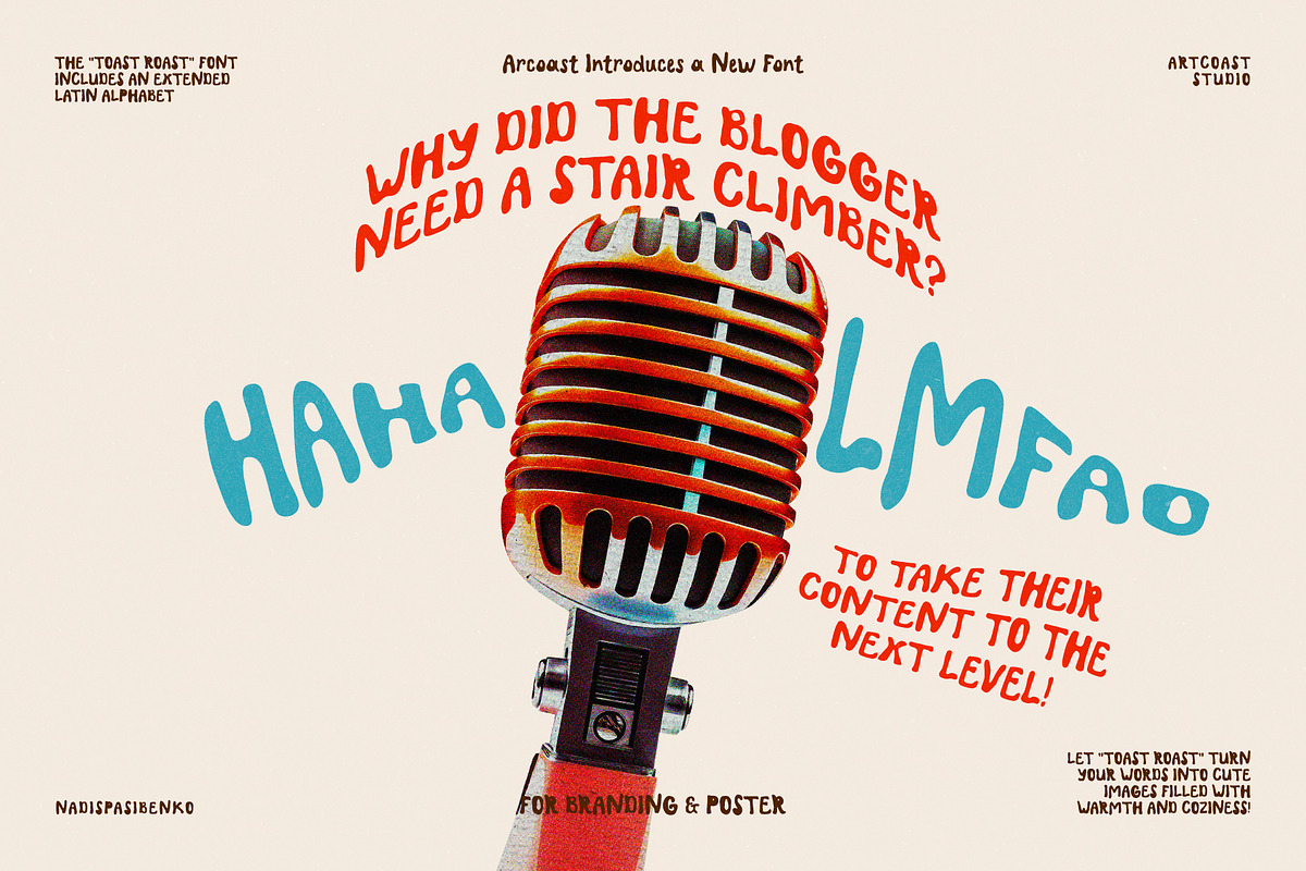 SA Toast Roast Funny Font preview 5