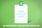 A5 Greetings Card Bi-fold Mock Up, a Print Template by Little Type Factory (Thumbnail 7 of 8)