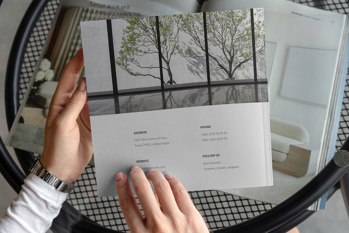 Square Brochure Mockups, a Print Template by Dikarte.Store (Photo 13 of 13)