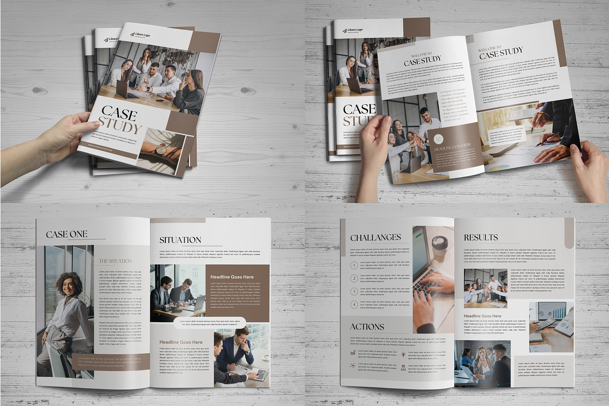 Case Study Brochure Canva Template 3, a Brochure Template by Miyaji75 (Photo 3 of 10)