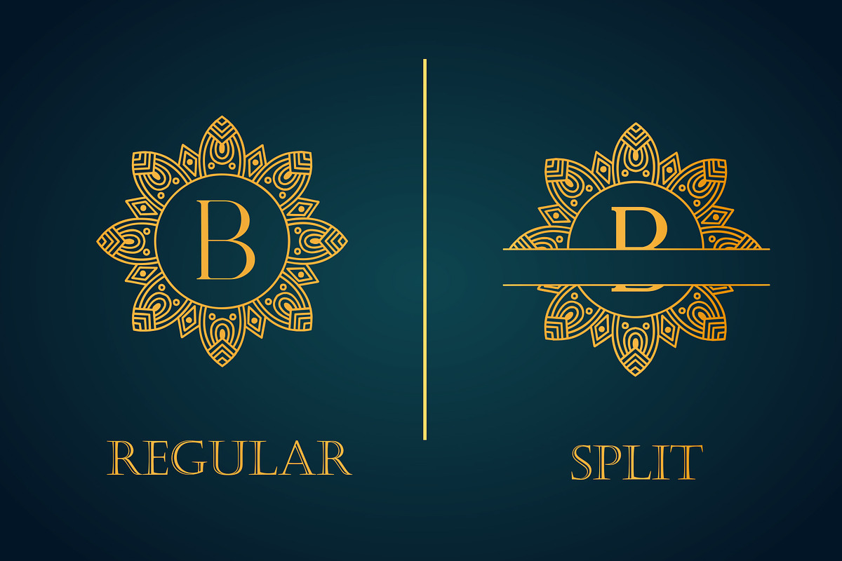 Diamond Mandala Monogram, a Symbol Font by Dm Studio (Photo 3 of 8)