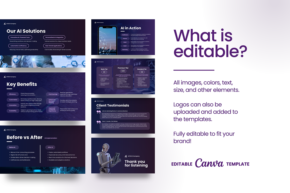 Canva Presentation Template, a Presentation Template by Studio B | Canva Template (Photo 3 of 4)
