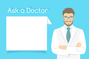 Ask a Doctor Information banners, a Healthcare Illustration by Vectorikart (Thumbnail 3 of 4)