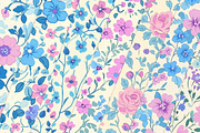 Ditsy Floral Seamless Patterns, a Texture Illustration by Dream Creation (Thumbnail 2 of 6)