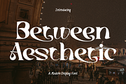 Between Aesthetic Font, a Serif Font by 177Studio (Thumbnail 1 of 8)