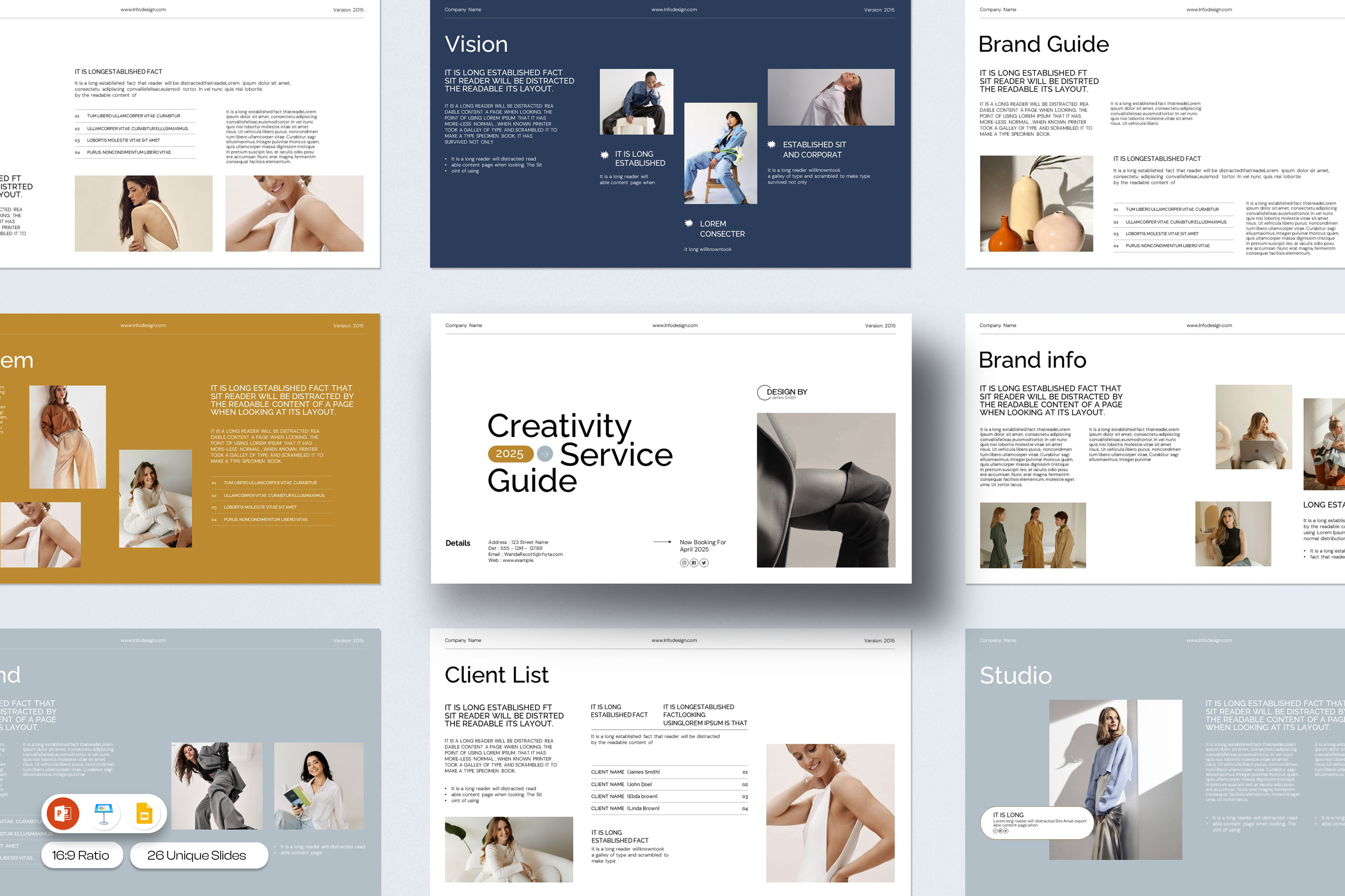 Service Guide Presentation Template, a Presentation Template by ...