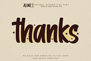 Alone | Handwritten, a Handwritten Font by Aveni Letter Type (Thumbnail 9 of 9)