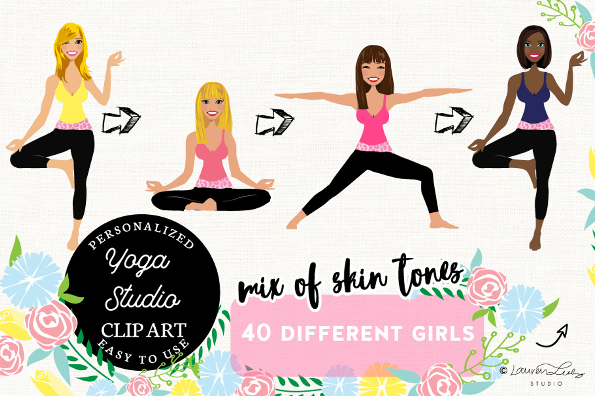 Yoga Teacher Portrait Creator, a Person Illustration by Lauren Lesley Studio (Photo 1 of 43)