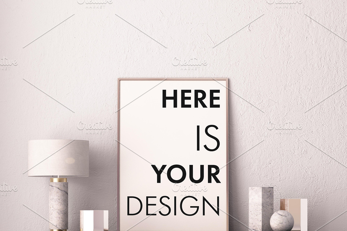 15 mockup of posters in the interior, a Print Template by FilL239 (Photo 3 of 16)
