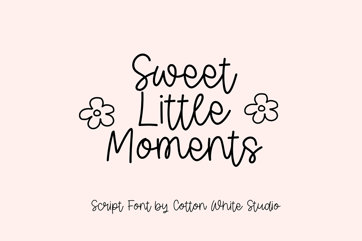 Sweet Little Moments, a Script Font by Sofia Skoog (Photo 1 of 10)