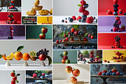 93 Balancing fruits and vegetables, a Food & Drink Photo by Handmadefont (Thumbnail 2 of 17)