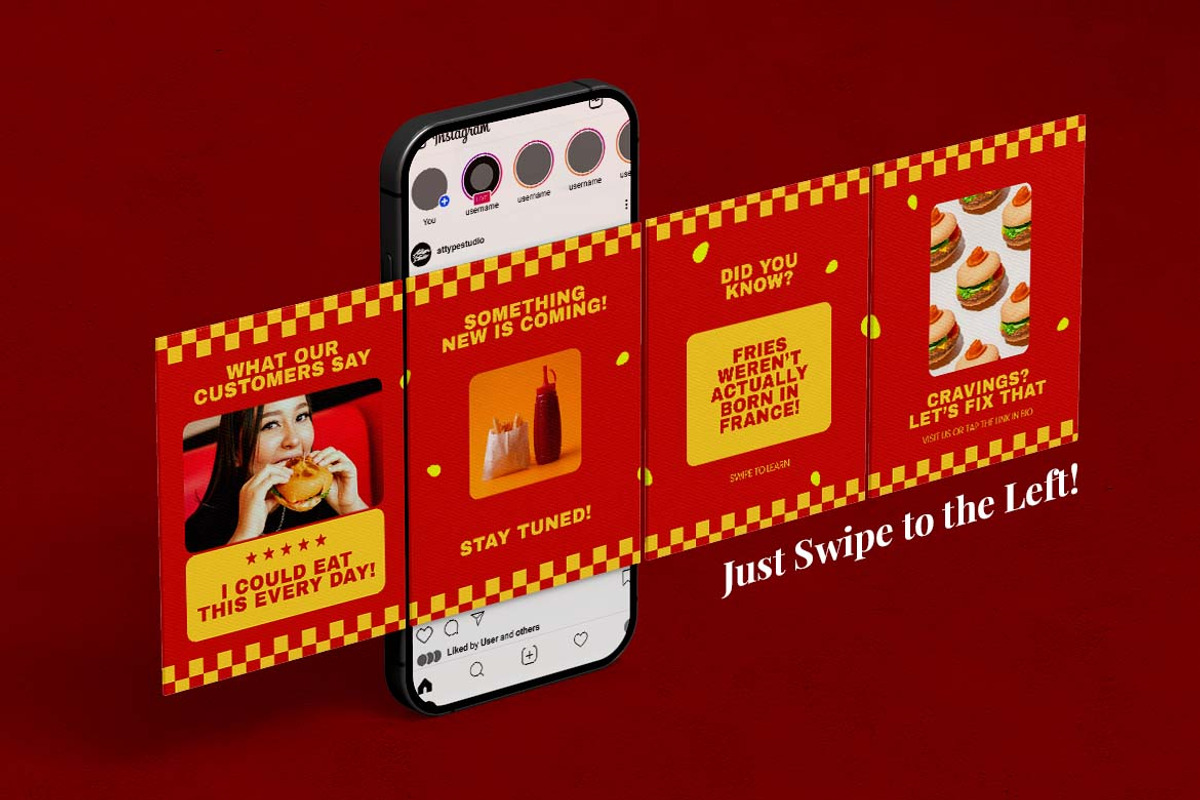 Food and Beverage Instagram Carousel preview 3
