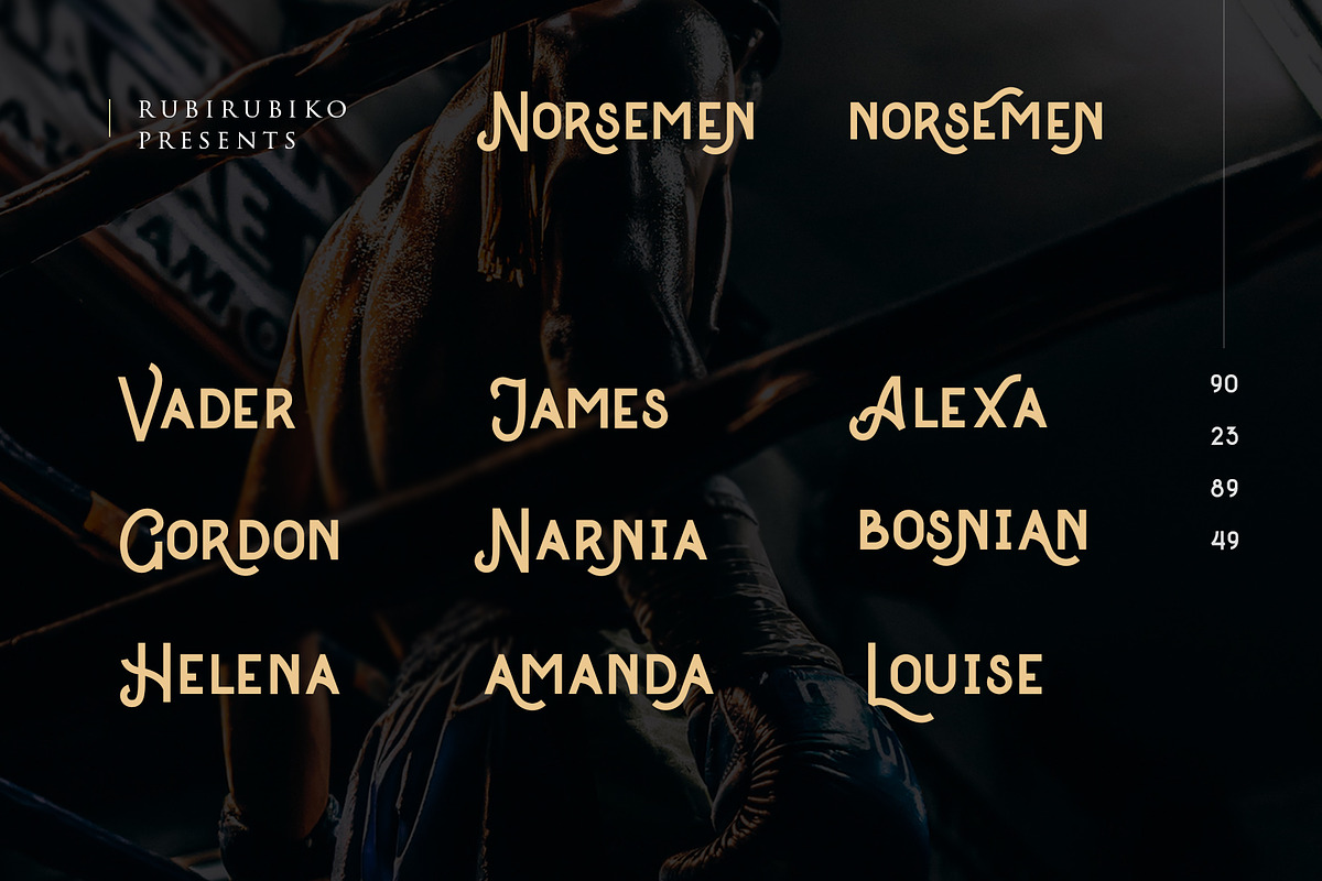 Norsemen - Handmade Font, a Font by rubirubiko (Photo 6 of 9)